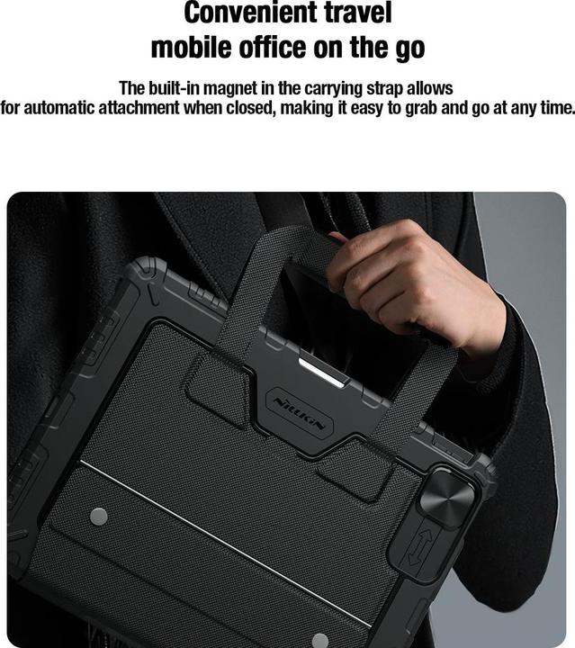 Image du produit Nillkin Bumper GO Keyboard Case (Backlit Version) for iPad Pro 12.9 2020/2021/2022/ Air 13 2024 Blac (ING. Int.)