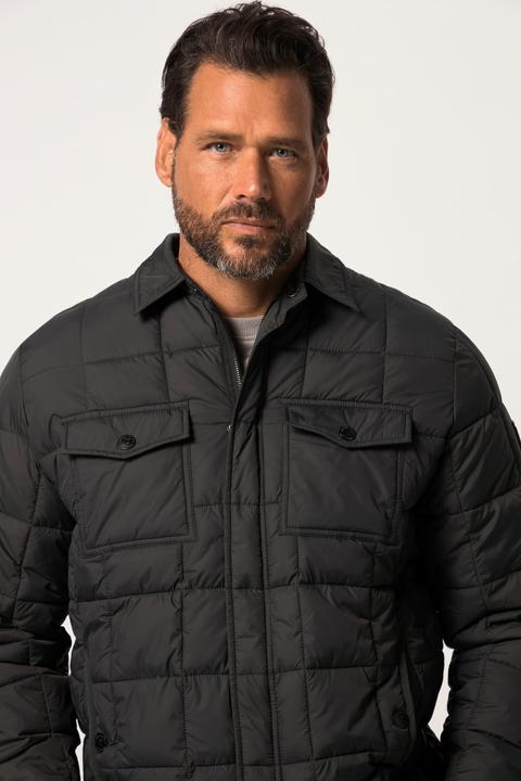 Produktbild JP1880 Steppjacke, Hemdkragen, 4 Taschen, Tall (4XL)