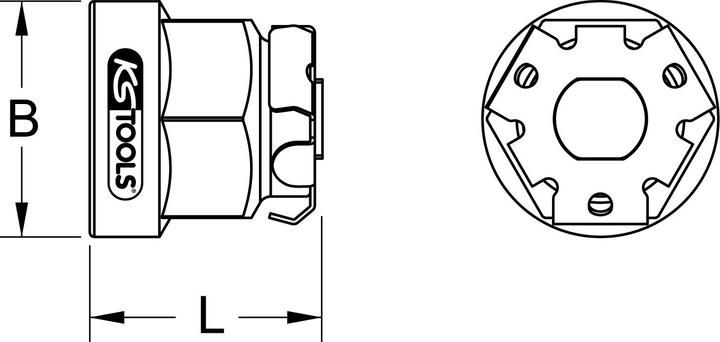 Produktbild KS Tools 503.4262 (Bit-Adapter)