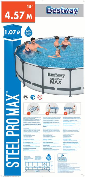 Produktbild Bestway Steel Pro Max Set (Ø 457 x 107 cm)