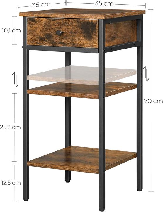 Actual product image Vasagle Havanna (35 x 35 x 70 cm)