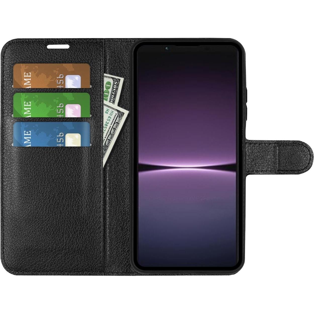 Thumbnail - Screenguard Sony Xperia 1 V Leather Guard Lederhülle (Sony Xperia 1 V), Smartphone Hülle, Schwarz