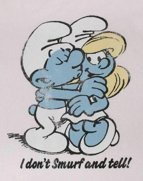 Actual product image Junk Food Smurf And Tell Tshirt (S)