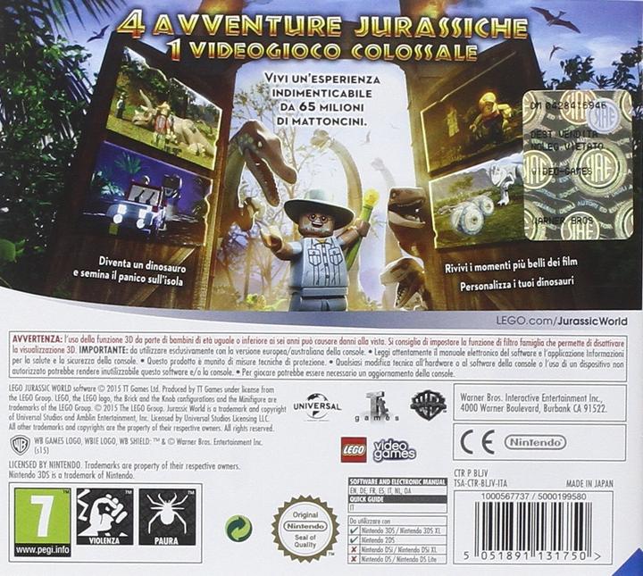 Image du produit Warner Bros Lego Jurassic World (3DS)