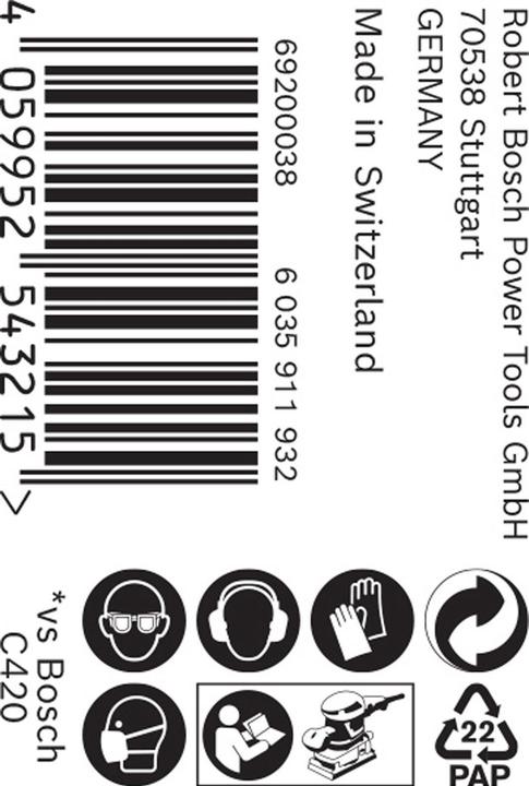 Produktbild Bosch Professional Zubehör EXPERT C470 Schleifpapierrolle zum Handschleifen, 115 mm x 50 m, G 240 (240)