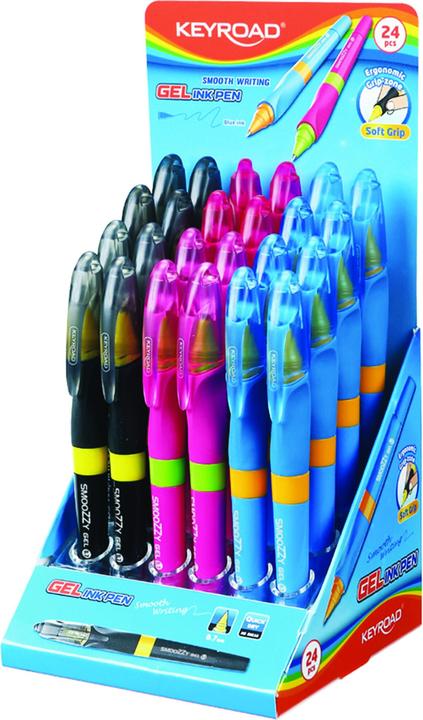 Immagine prodotto Keyroad Penna gel Smoozzy writer, 0,7 mm, confezionata in espositore, colori misti (Miscelazione dei colori, 1 x)