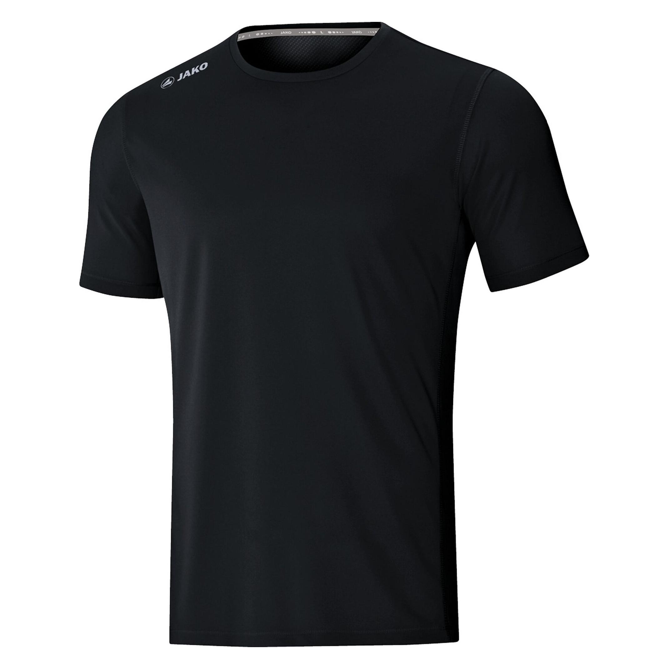 Jako, Herren, Sportshirt, T-Shirt Run 2.0 (L) (L), Schwarz, L