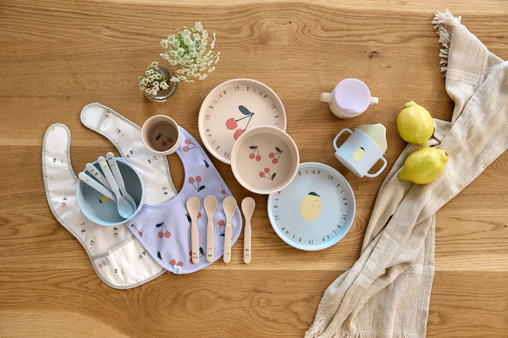 Produktbild Lässig Kindergeschirr-Sets 4-tlg. Geschirr-Set rutschfest - Happy Fruits