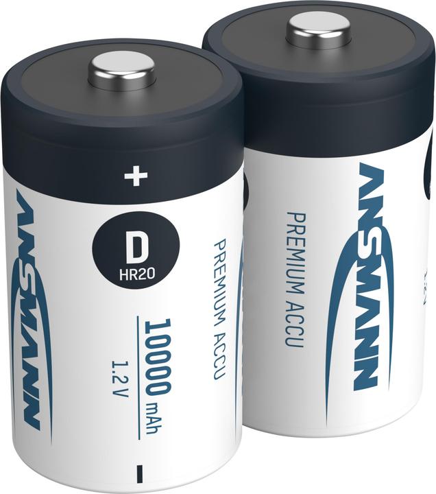Produktbild Ansmann Mono D (2 Stk., D, 10000 mAh)