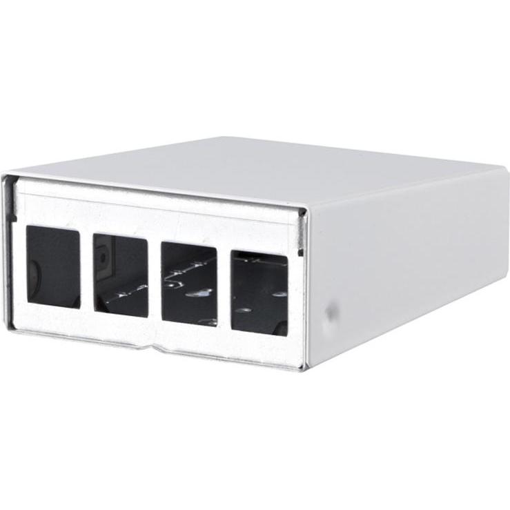 Metz Connect Keystone AP-Geh 4 Port 130861-0402KE, Serverschrank Zubehör, Weiss