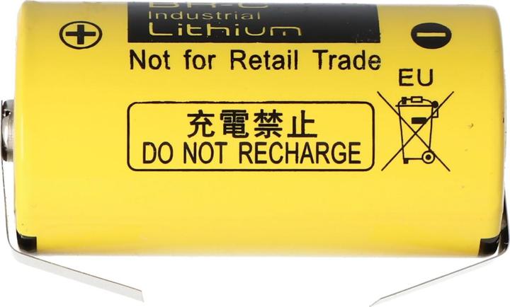 Actual product image Panasonic Akku BR-C Lithium Batterie Baby mit Lötfahnen in U-Form (1 pcs., Device specific, 5000 mAh)