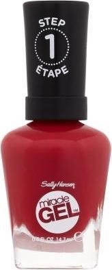 Actual product image Sally Hansen Miracle Gel Nail Polish Red Between The Lines 14.7ml (402 Red Between the Lines)