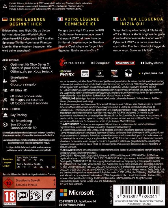 Produktbild Cyberpunk 2077 Ultimate Collection XBSX (Xbox Series X, DE, FR, IT)