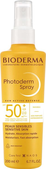 Actual product image Bioderma Photoderm spray SPF50+ liq (Sun spray, SPF 50+, 200 ml)