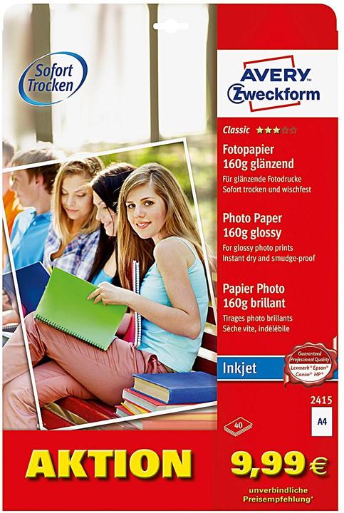 Produktbild Avery Classic Inkjet Fotopapier (160 g/m², A4, 40 Stk.)