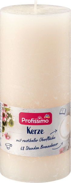 Actual product image dm Profissimo Candle rustic 160/68 ivory (1 pcs.)