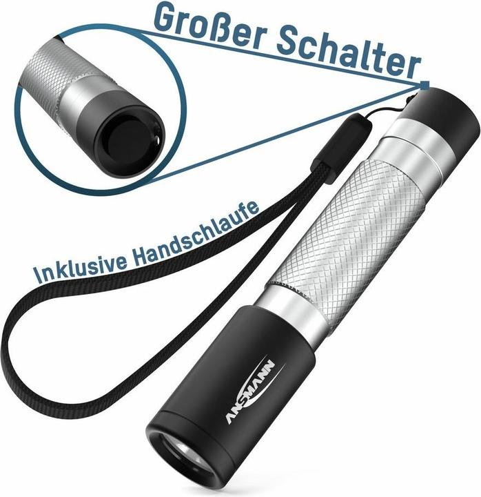 Actual product image Ansmann LED torch 50B battery-operated/incl. 1x Micro AAA (8.50 cm, 55 lm)