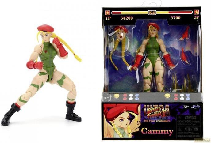 Actual product image Jada Street Fighter II Cammy 6" Figure