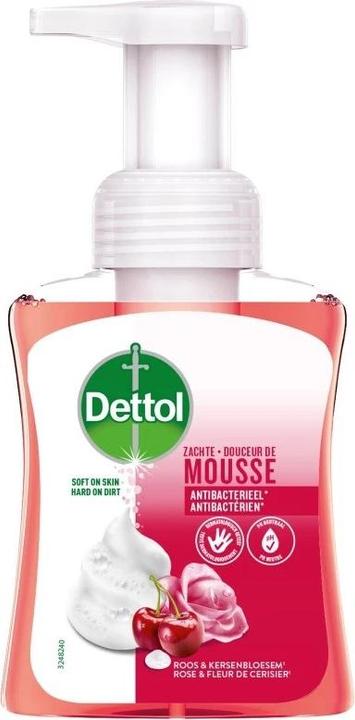 Productafbeelding Dettol Handzeep Schuim Rozen Kers - 250ml (250 ml)