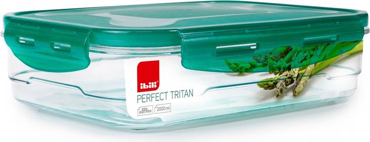 Image du produit Ibili Récipient hermétique en Tritan 2 litres 27 x 20 x 6,5 cm Idéal pour la conservation des aliments (2 l)