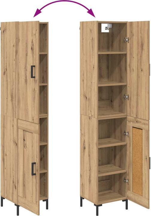 Produktbild vidaXL Modernes Highboard (69.50 x 34 x 180 cm)