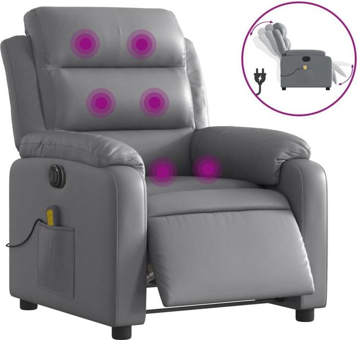 Immagine prodotto vidaXL Sedia da massaggio elettrica in similpelle