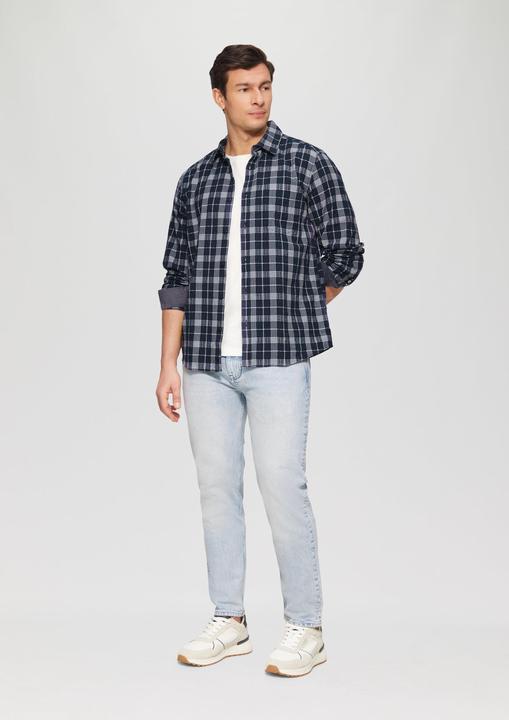 Produktbild S.Oliver Hemd Regular Fit: Kariertes Baumwollhemd aus Seersucker (XL)