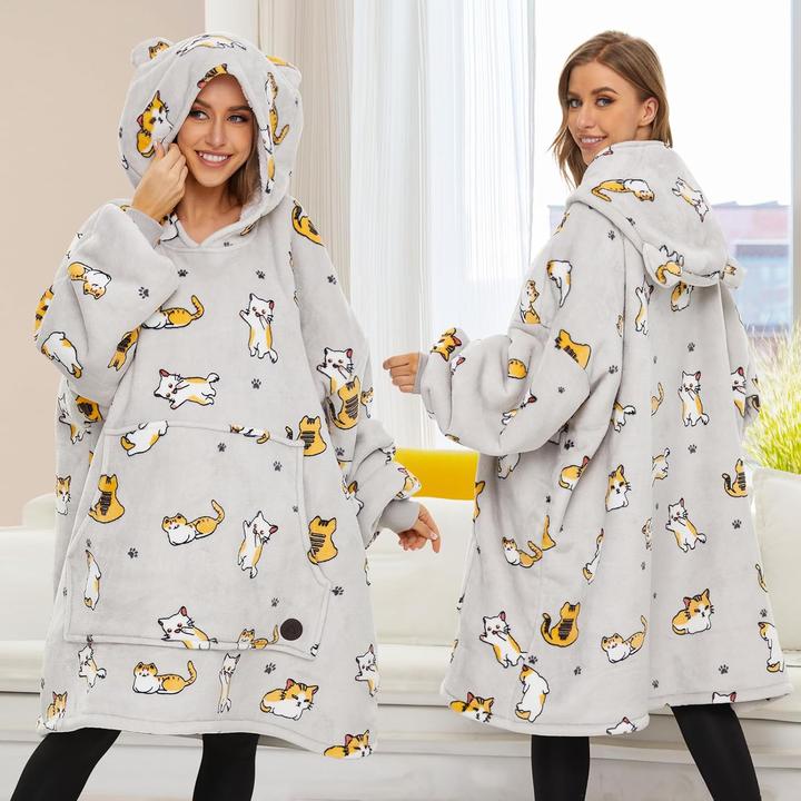 Produktbild Three Decken-Hoodie mit Taschen