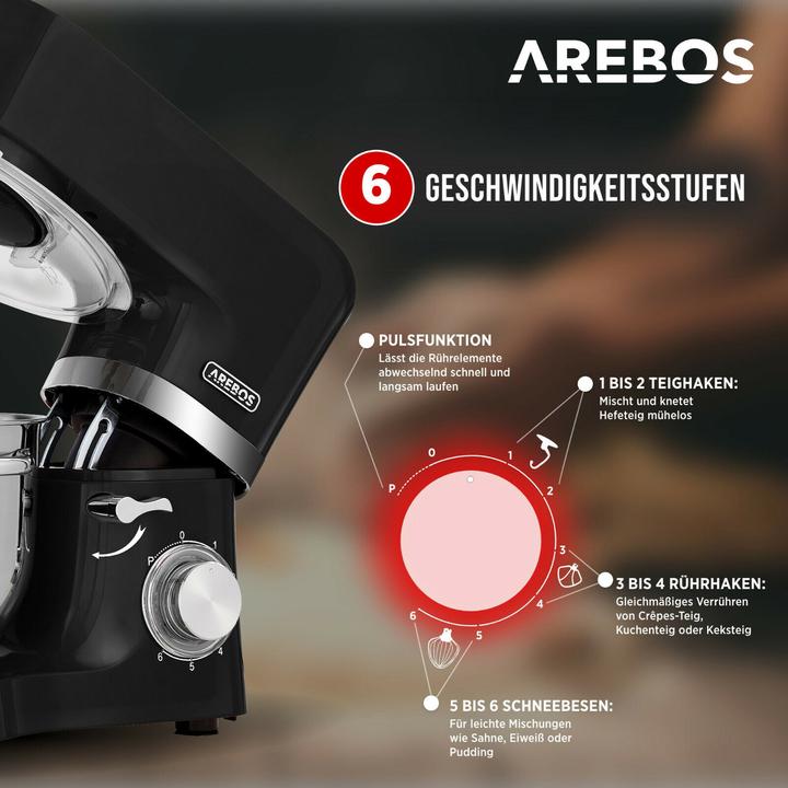 Produktbild Arebos Küchenmaschine (1500 W)