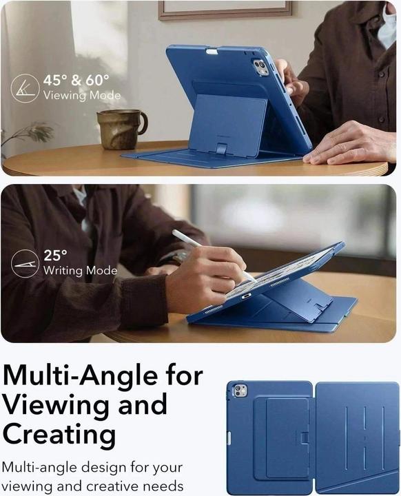 Image du produit ESR - Flip Hybrid (with Pencil Holder) - iPad Pro 11 (2024) / iPad Pro 11 (2025) - Blue (Apple iPad Pro 11 2024, Apple iPad Pro 11 2025)
