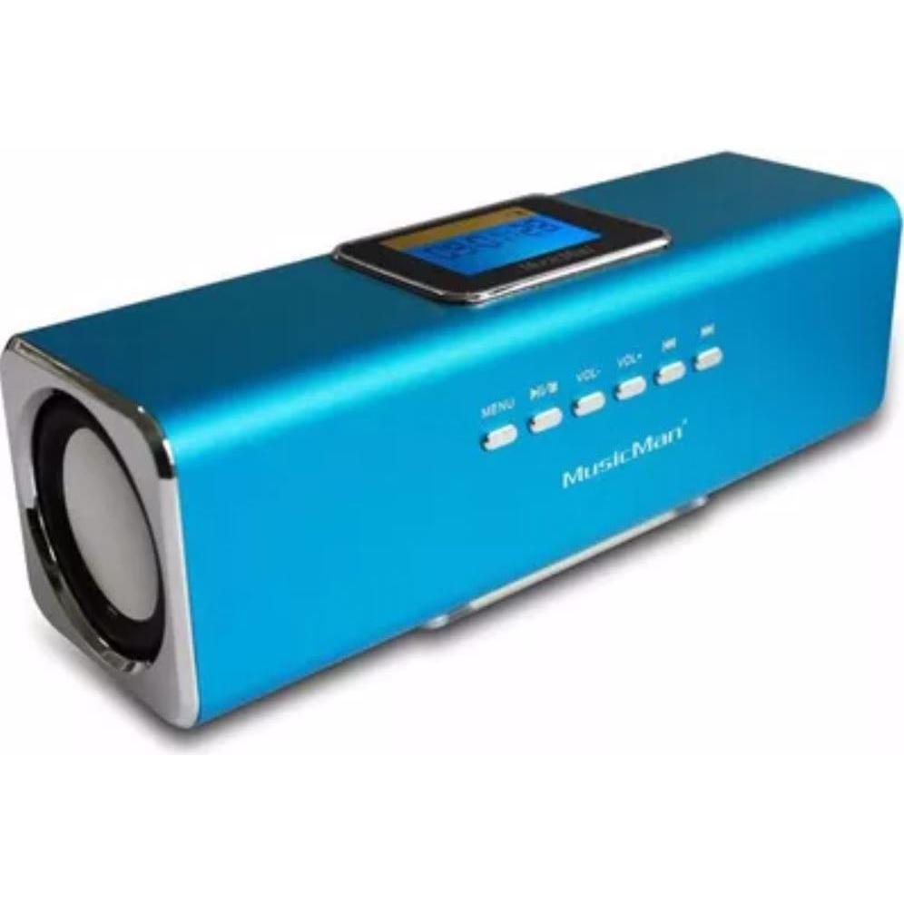 Technaxx Musicman Ma (5 h, Netzbetrieb, Akkubetrieb), Bluetooth Lautsprecher, Blau