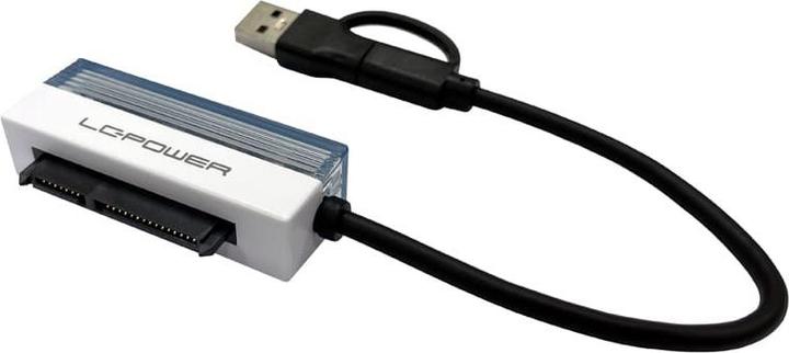 Image du produit LC-Power Adapter USB Typ-A -> Typ-C f.2,5",SATA HDD/SSD,USB3.2 Gen1x1 (0.16 m, USB 3.2 Gen 1)