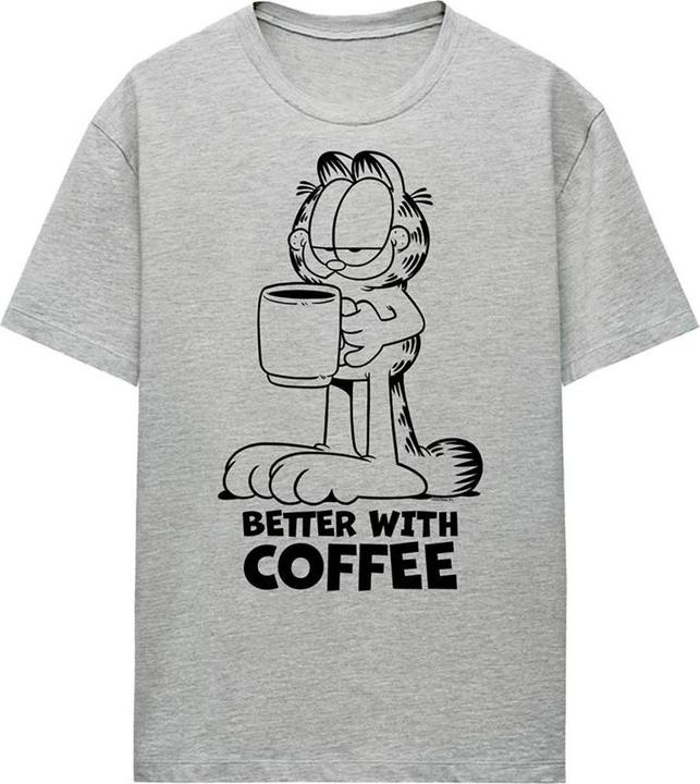Produktbild Garfield Better With Coffee TShirt meliert (XL)