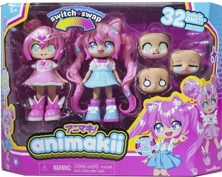 Immagine prodotto Bandai Spielfigur animakii switch & Swap Mädchen/Schulmädchen