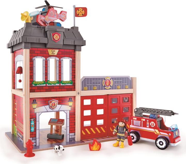 Actual product image Hape Big city fire station