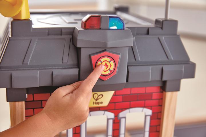 Actual product image Hape Big city fire station