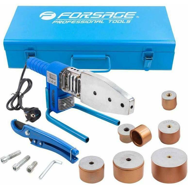 Forsage, Saldatrice, Pvc-Rohrschweissmaschine 1000 W (20, 25, 32, 40, 50, 63 mm)