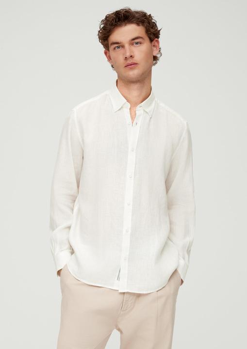 Produktbild s.Oliver Hemd Leinenhemd mit Button-Down-Kragen (XXL)