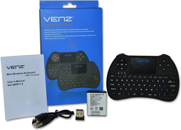 Produktbild Venztech Venz Mini Keyboard mit Touchpad Maus (DE, Kabellos)
