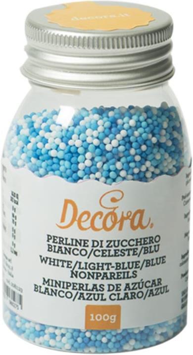 Blue, Light blue, White