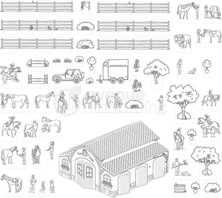 Actual product image Avenue Mandarine Graffy Deco Riding Stable