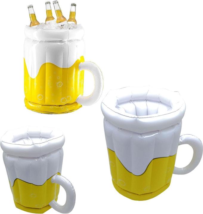 Actual product image Konjac Sponge Mad Monkey Beverage Cooler Inflatable Beer Bucket 10L white
