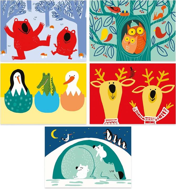 Actual product image Djeco Scratch pictures animals discover
