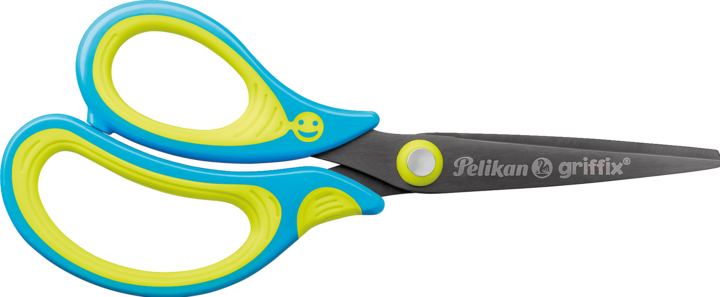 Actual product image Pelikan Scissors pointed Griffix 810296 neonfresh blue lefthanded (15 cm)