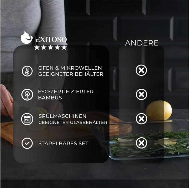 Actual product image Exitoso 2er-Set Aufschnittboxen (2.50 l)