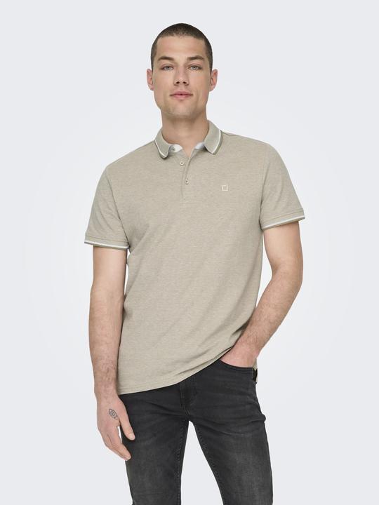 Produktbild Only & Sons Normal geschnitten Polokragen Poloshirt Polo (L)