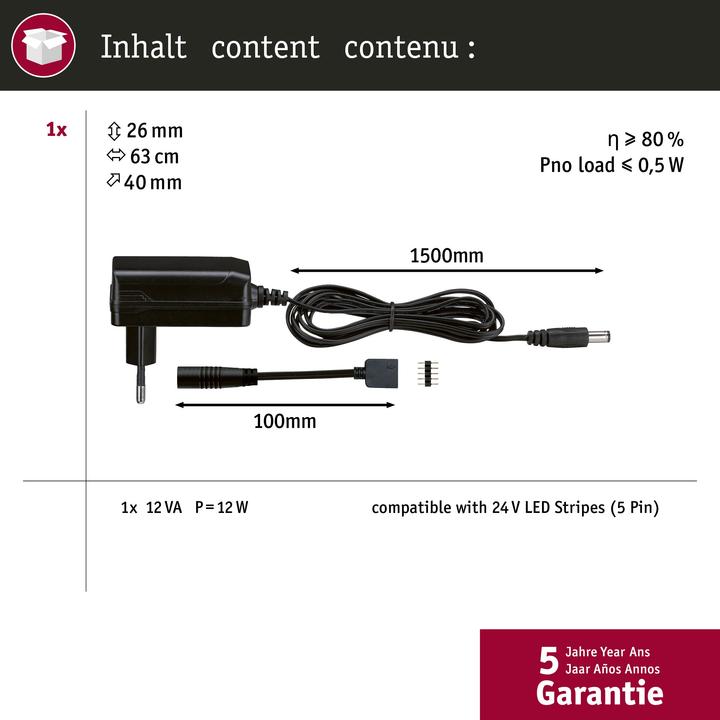 Image du produit Paulmann Alimentation électrique universelle