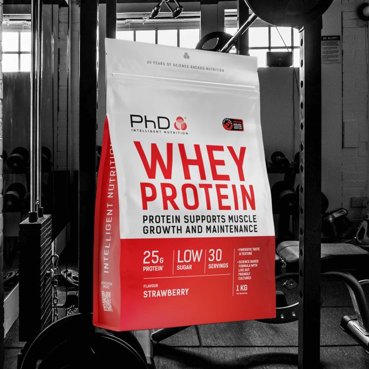 Produktbild PHD Whey Protein (1000 g, Erdbeere)