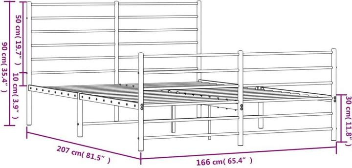 Image du produit vidaXL Bettgestell (160 x 200 cm)