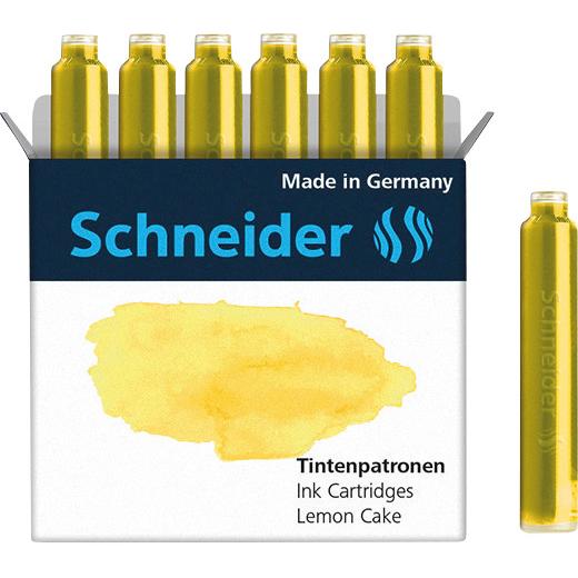 Thumbnail - Schneider, Ersatzpatrone, Tintenpatrone Callissima 6 Stück, Lemon Cake (Gelb)